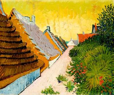 サンテ・マリーの農家群 1888年6月（油彩・キャンバス 作： Vincent van Gogh