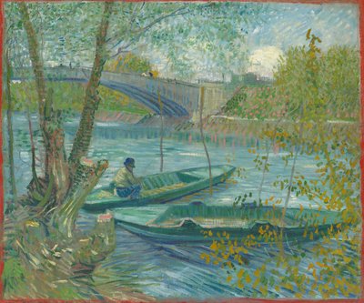 春の釣り、ポン・ド・クリシー（アスニエール） 作： Vincent van Gogh