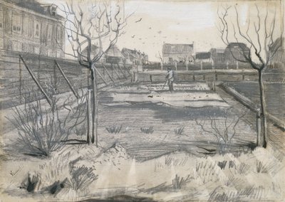 ハーグのシェンクヴェークの花の苗床 作： Vincent van Gogh