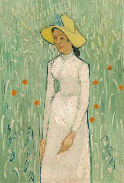 白衣の少女 作： Vincent van Gogh