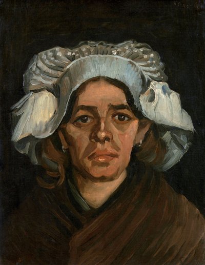女性の頭、1885 作： Vincent van Gogh