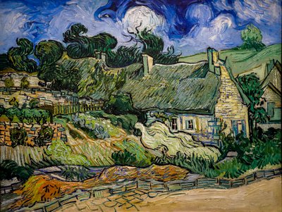 コーデヴィルの藁葺き天井の家 作： Vincent van Gogh