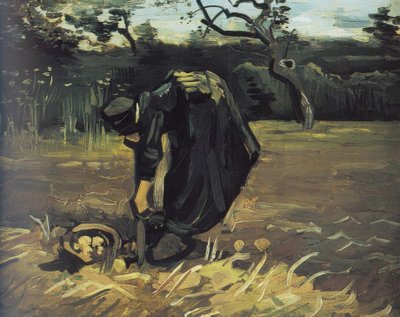 ジャガイモ採掘農家 作： Vincent van Gogh