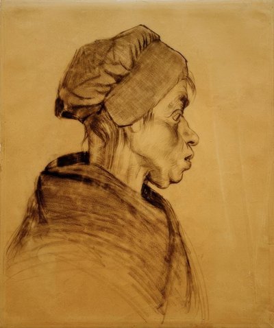 女性の頭 作： Vincent van Gogh