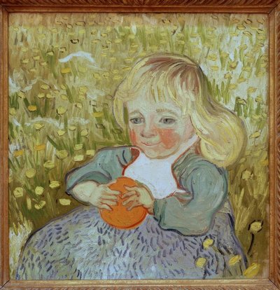 オレンジを持つ子供 作： Vincent van Gogh