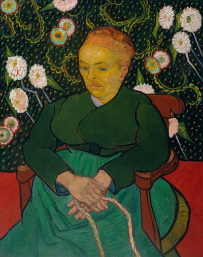 La Berceuse Woman Rocking a Cradle、Augustine-Alix Pellicot Roulin、1851-1930、1889。 作： Vincent van Gogh