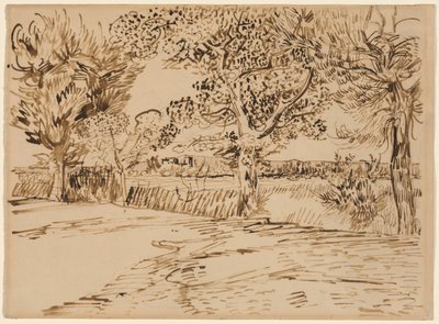 アルルの風景 作： Vincent van Gogh
