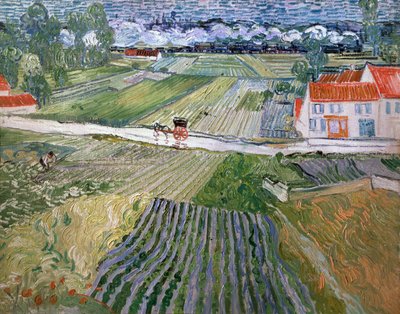 雨の後のオーヴェールの風景、1890年。 作： Vincent van Gogh