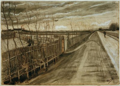 田舎道 作： Vincent van Gogh