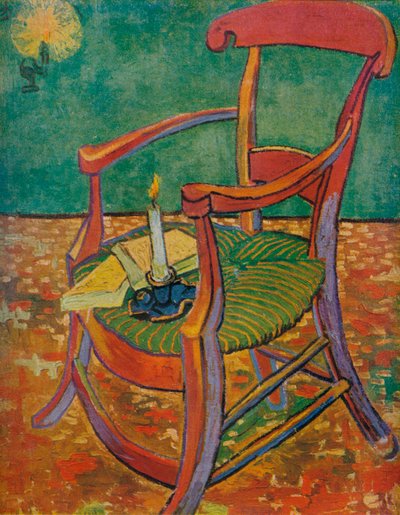 ゴーギャンのアームチェア、1888 作： Vincent van Gogh