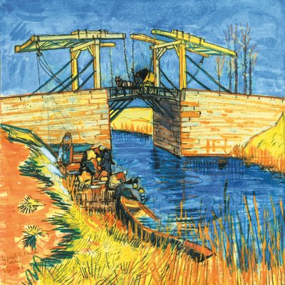 アルルのラングロワ橋、1888 作： Vincent van Gogh