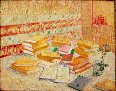 Les livres jaunes ou romances Parisiens ヴィンセント・ヴァン・ゴッホ（1853-1890）の絵画 1887年 おぼろげに 73x93 cm バーデン・バーデン、個人蔵 作： Vincent van Gogh