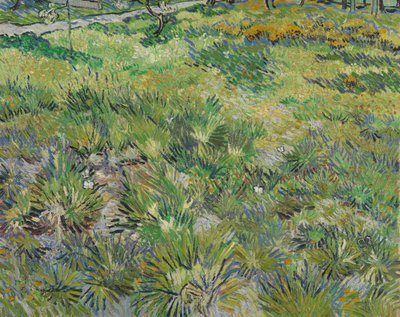 蝶と長い草、1890 作： Vincent van Gogh