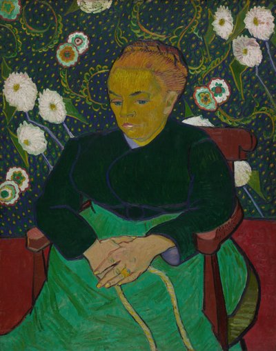 ゆりかごを揺らすマダム・ルーラン La berceuse、1889年。 作： Vincent van Gogh