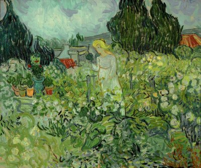 彼女の庭でマルグリットガシェ 作： Vincent van Gogh