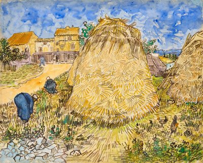 小麦の山 作： Vincent van Gogh