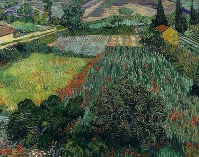 モーンフェルト。 1889 作： Vincent van Gogh