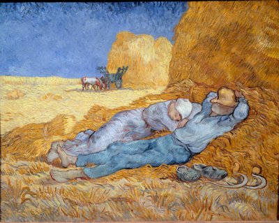 正午、あるいはシエスタ 作： Vincent van Gogh