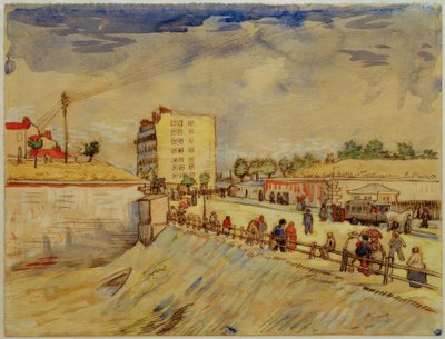 パリ市門 作： Vincent van Gogh