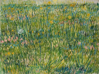 草のパッチ、1887年4月-6月（キャンバスに油彩） 作： Vincent van Gogh