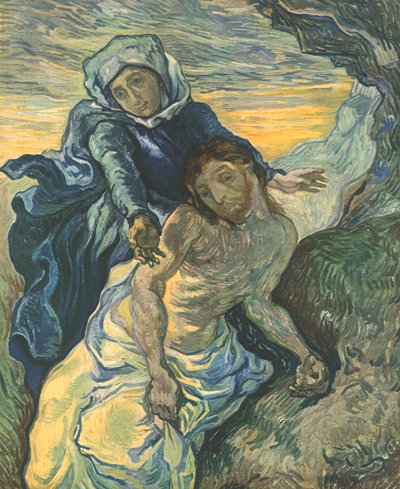 ドラクロワの後のピエタ、1889年9月、1947年。 作： Vincent van Gogh