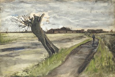 ポラードウィロー、1882年 作： Vincent van Gogh
