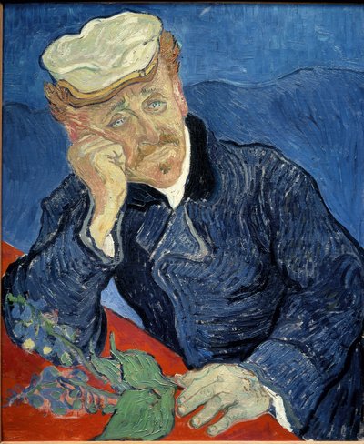 ポール・ガシェ医師の肖像 - 油彩・キャンバス 作： Vincent van Gogh
