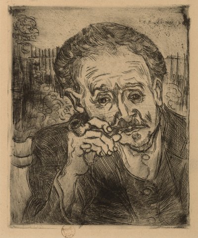 ガシェ博士の肖像 作： Vincent van Gogh