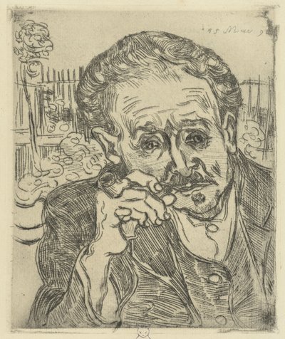 ガシェ博士の肖像 作： Vincent van Gogh