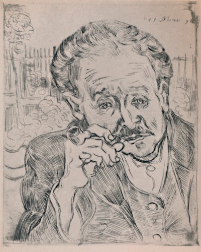 ガシェ博士の肖像、1890年頃、1946年 作： Vincent van Gogh