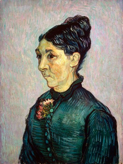マダムジャンヌラフィーエトラバックの肖像、1889年。 作： Vincent van Gogh