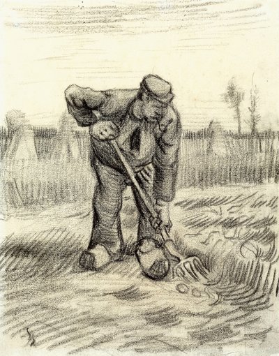 ポテトギャザラー、1885 作： Vincent van Gogh