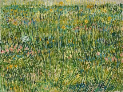 芝生。 1887 作： Vincent van Gogh