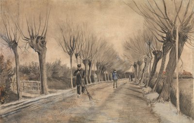 1881年、エッテンの道路。 作： Vincent van Gogh