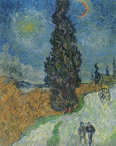 サイプレスのある道 作： Vincent van Gogh