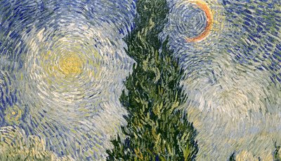 檜のある道 作： Vincent van Gogh