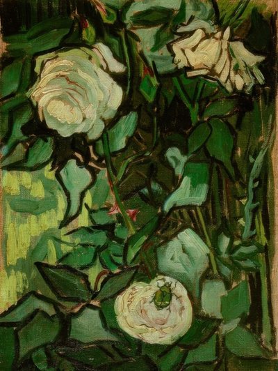 バラとカブトムシ 作： Vincent van Gogh