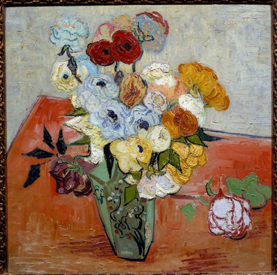 バラとアネモネ 作： Vincent van Gogh