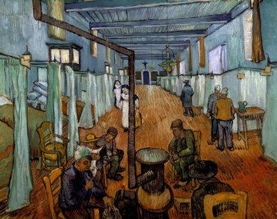 アルルの病院の寮 作： Vincent van Gogh