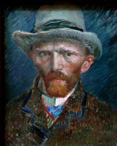 自画像 作： Vincent van Gogh