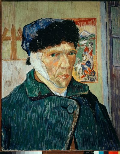 包帯の耳を持つ自画像 作： Vincent van Gogh