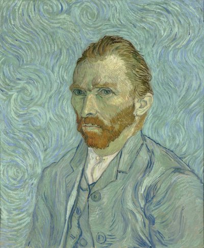 自画像、1889 作： Vincent van Gogh