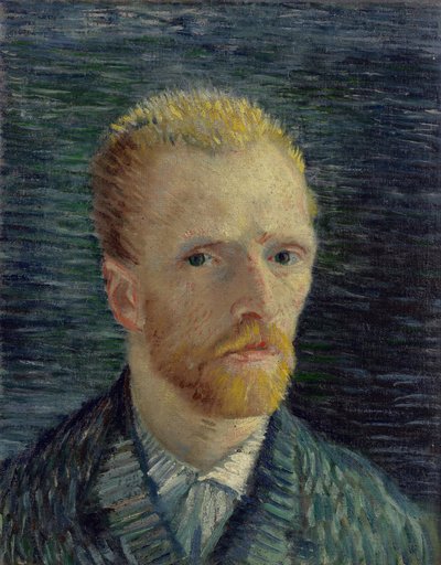 自画像 パル・ゴッホ、フィンセント、ファン（1853-1890）。キャンバスに油彩、サイズ：42,2x34,5 作： Vincent van Gogh