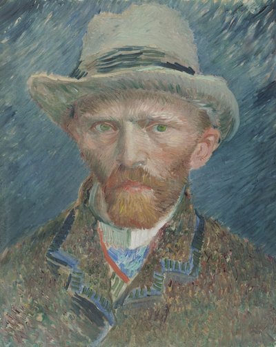 セルフポートレイト 作： Vincent van Gogh