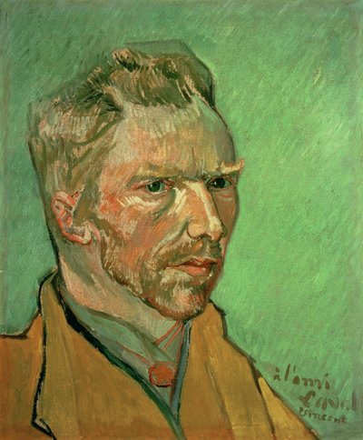 自画像、1888 作： Vincent van Gogh