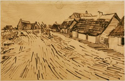 レサントマリードラメールの太陽に照らされた家 作： Vincent van Gogh