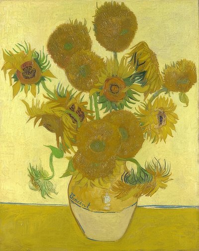 ひまわり。 1888 作： Vincent van Gogh