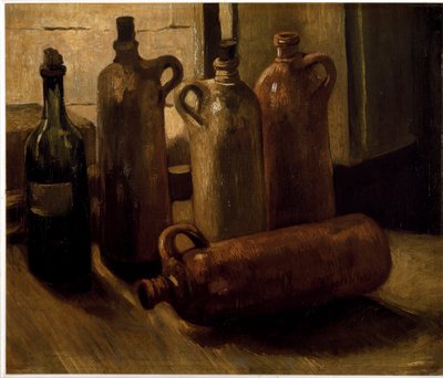 静物。瓶(油彩・キャンバス 作： Vincent van Gogh