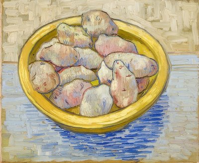 ジャガイモのある静物。 1888 作： Vincent van Gogh