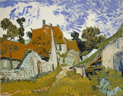 オーヴェルシュルオワーズの街 作： Vincent van Gogh